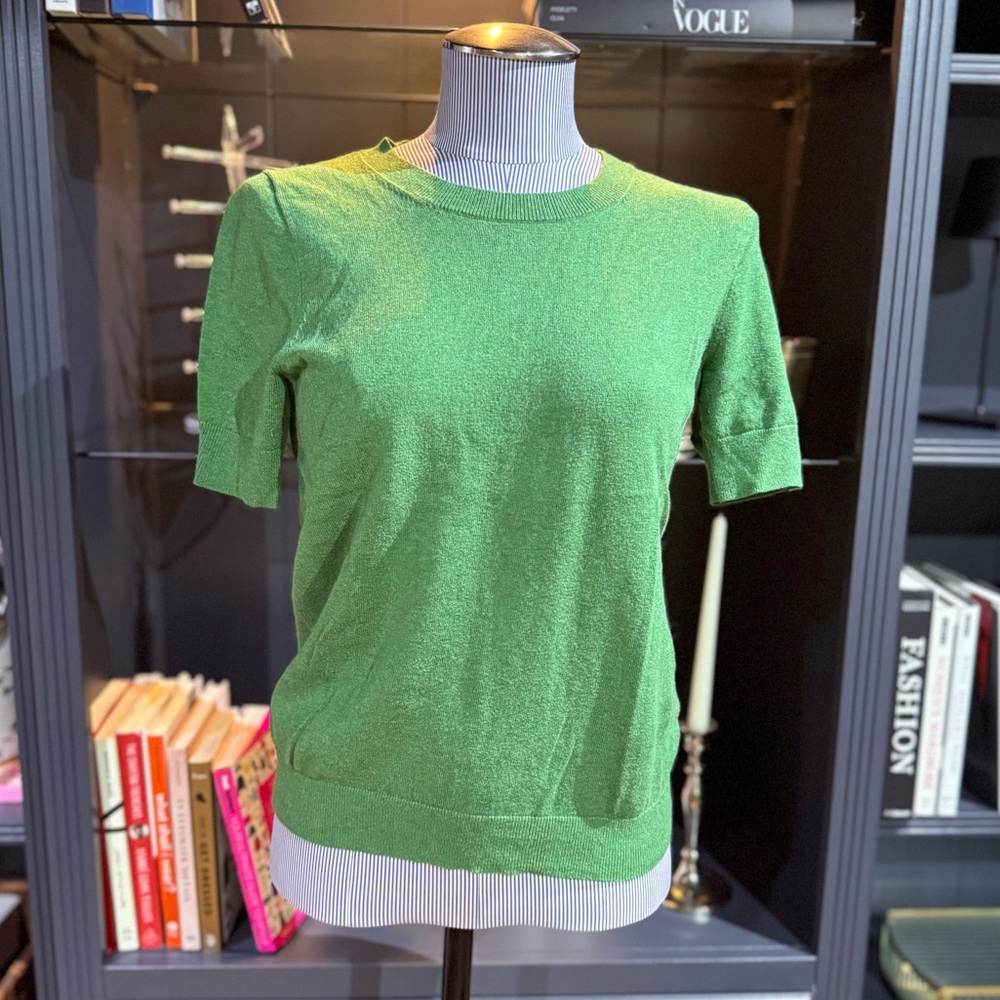 J. Crew Factory Cotton-Cashmere Short Sleeve Sweater – Size XS